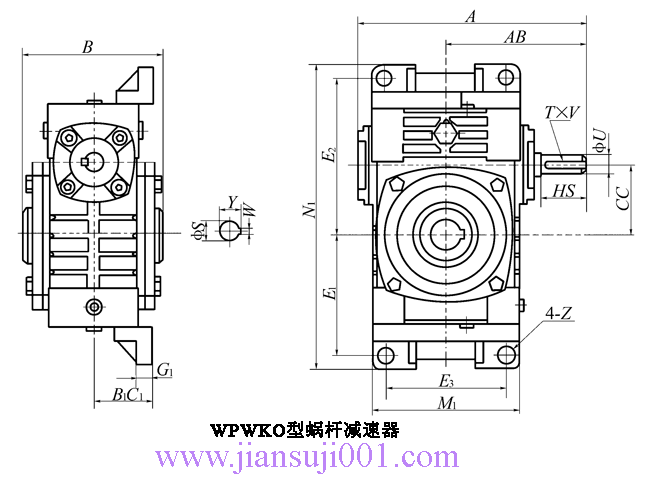 WP、WD型蝸桿減速機